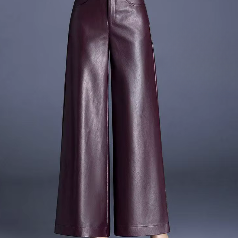 Nova Wide Leg Leather Pants