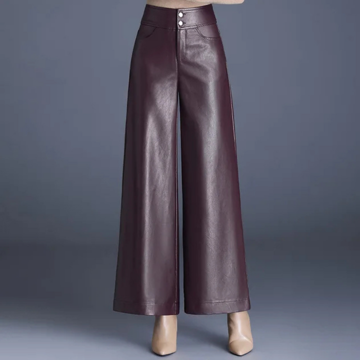 Nova Wide Leg Leather Pants