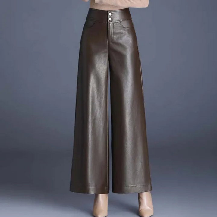 Nova Wide Leg Leather Pants