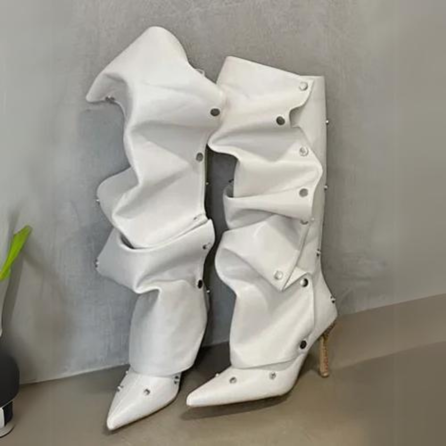 Cascading Fold Stilettos
