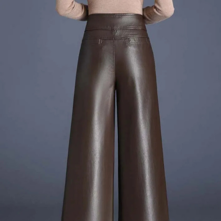 Nova Wide Leg Leather Pants