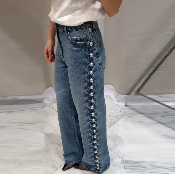 Roxanna Side Stud Jeans