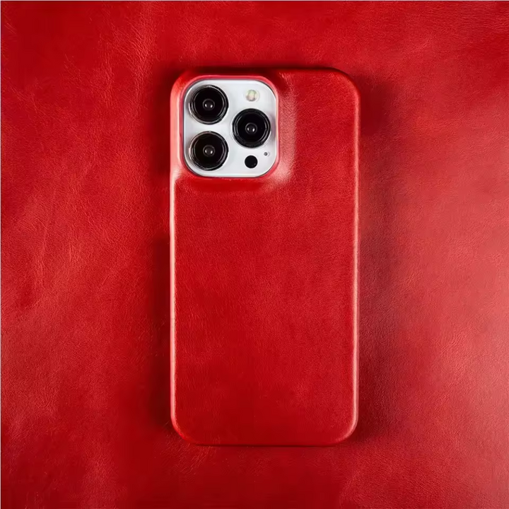Hermann Oil Wax Leather iPhone Case