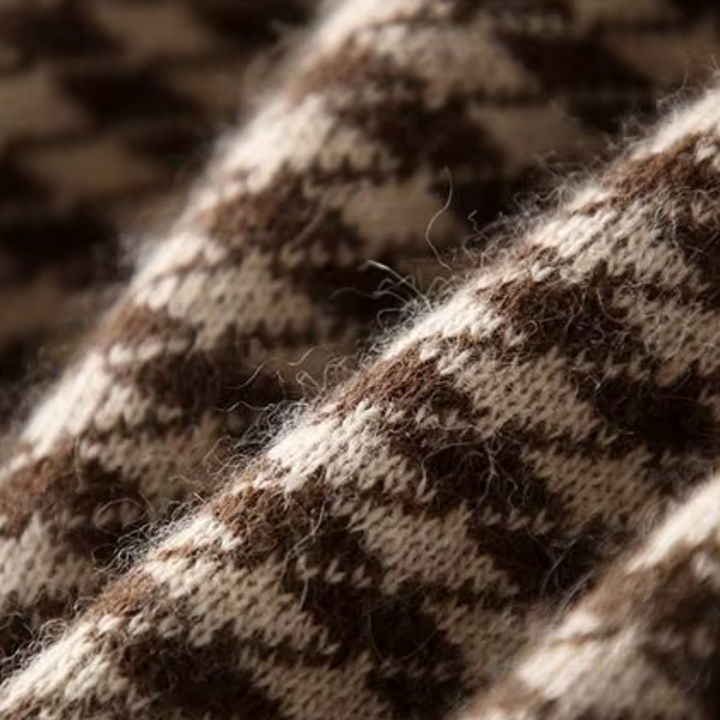 Eden Houndstooth Wool Sweater
