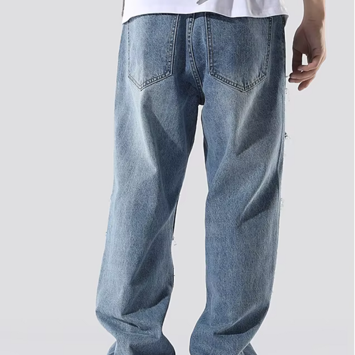 REDDACHIC Retro Patchwork Baggy Jeans