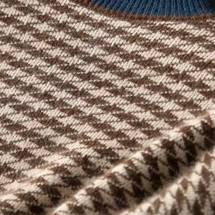Eden Houndstooth Wool Sweater