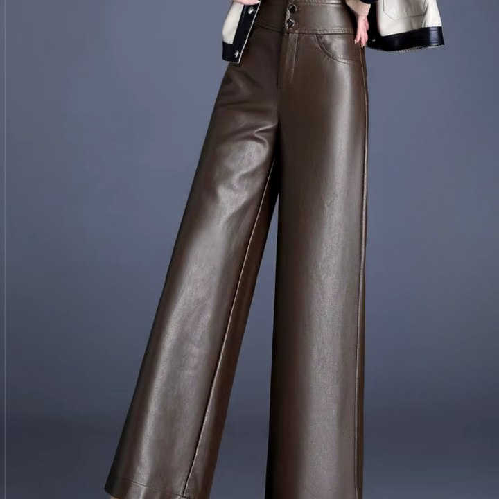 Nova Wide Leg Leather Pants