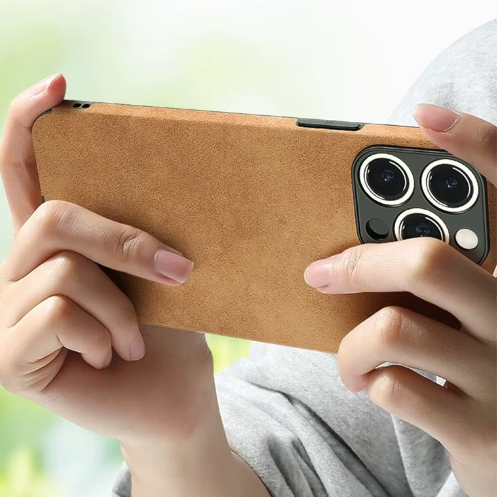 Atlas Tumbled Leather iPhone Case