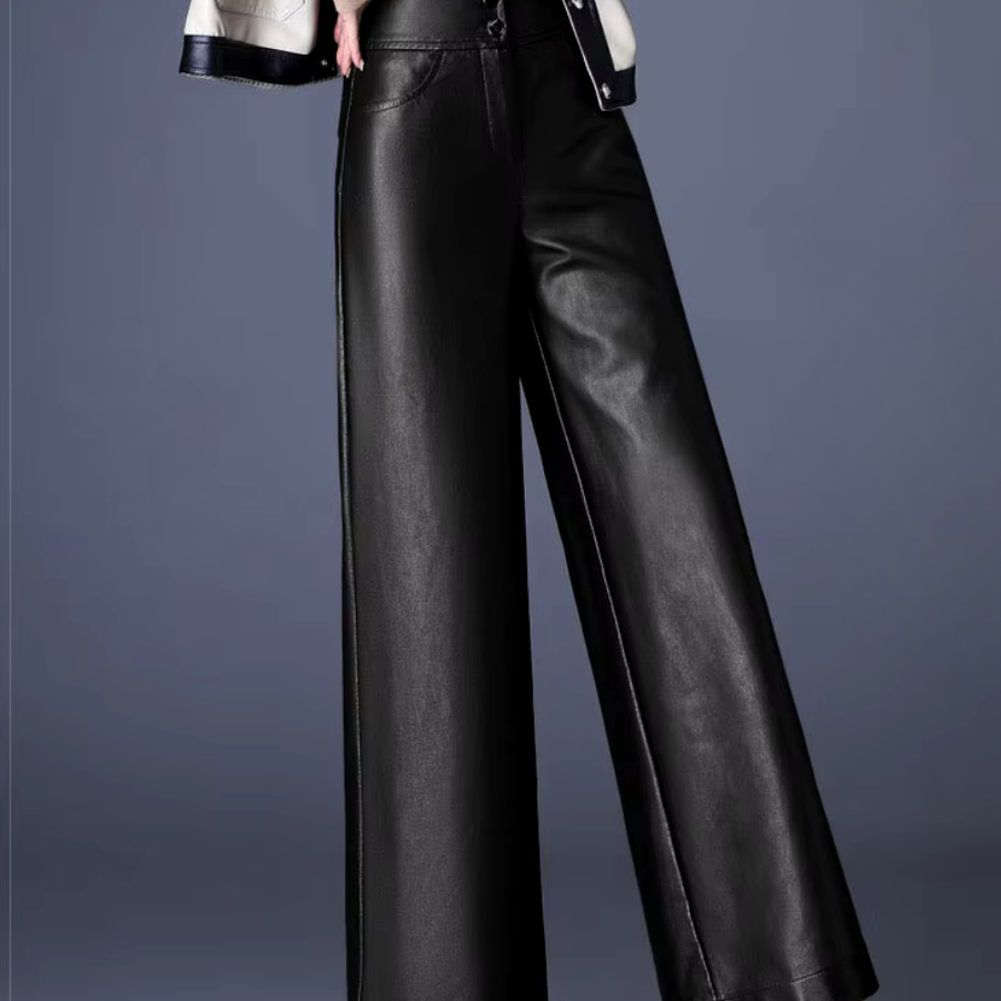 Nova Wide Leg Leather Pants