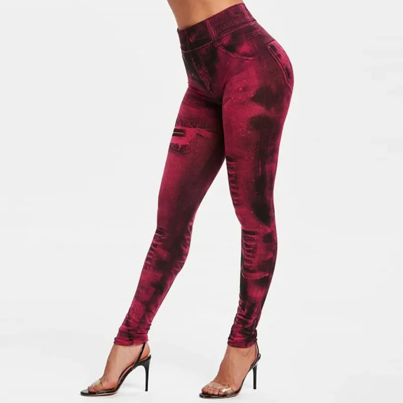 Faux Jean Leggings