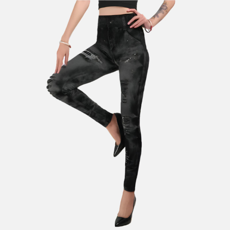 Faux Jean Leggings