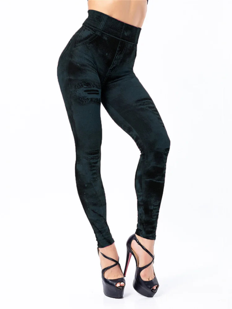 Faux Jean Leggings