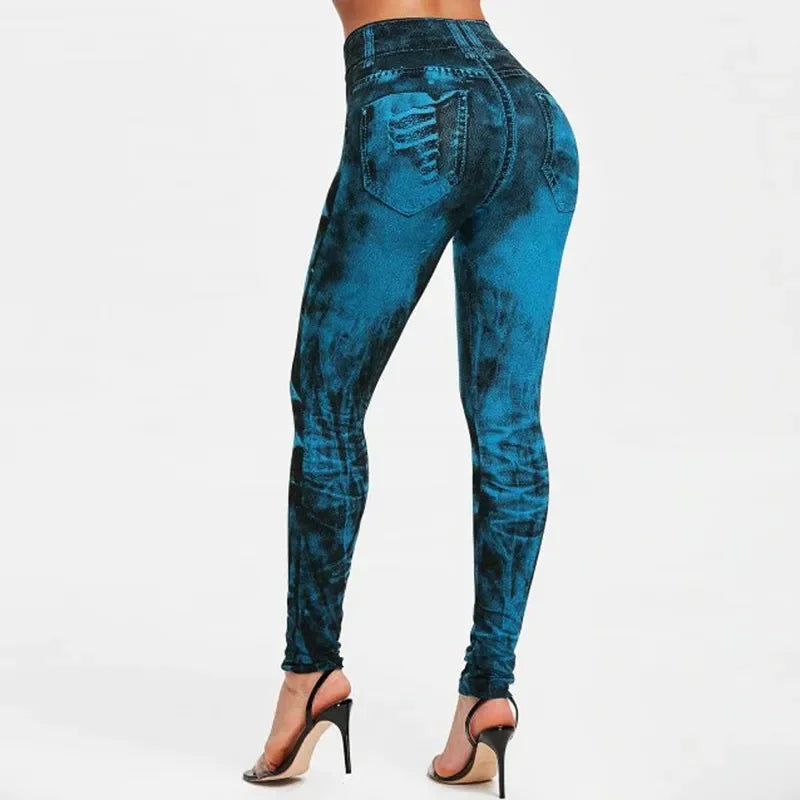 Faux Jean Leggings