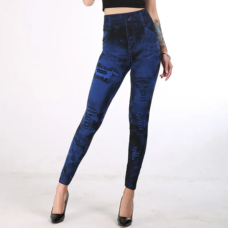 Faux Jean Leggings