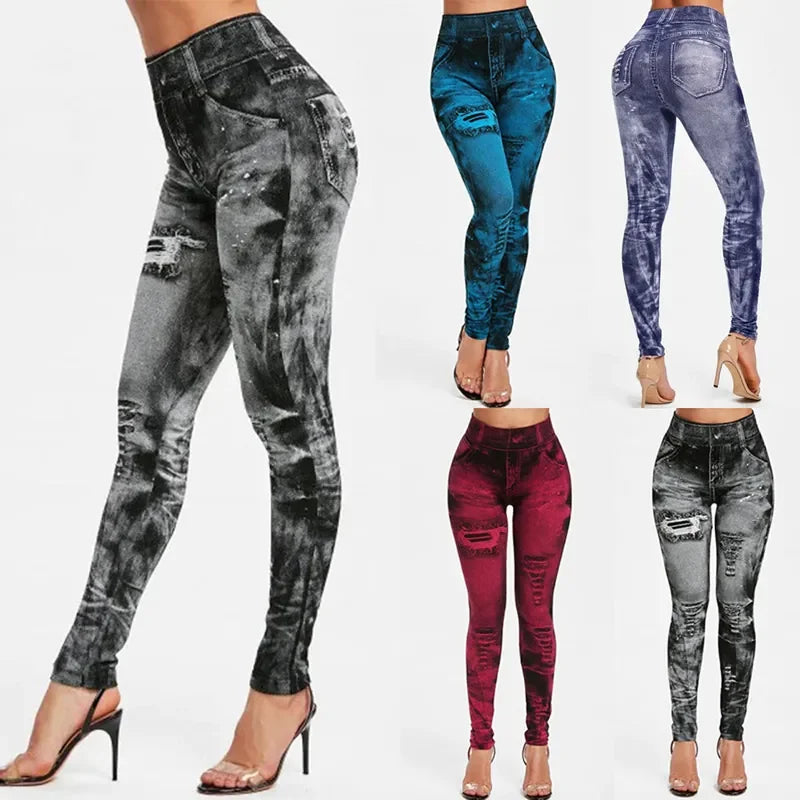 Faux Jean Leggings