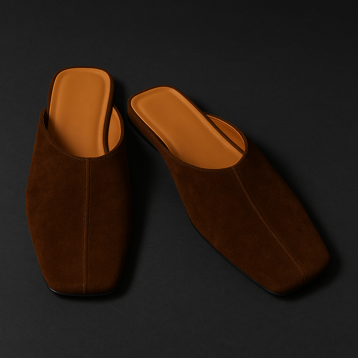 Bottega Kid Suede Flats
