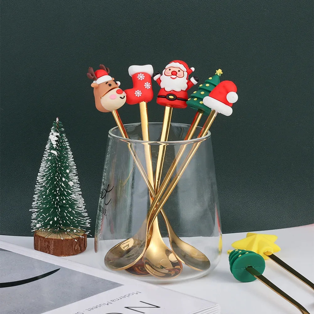Gold Christmas  Cutlery Collection