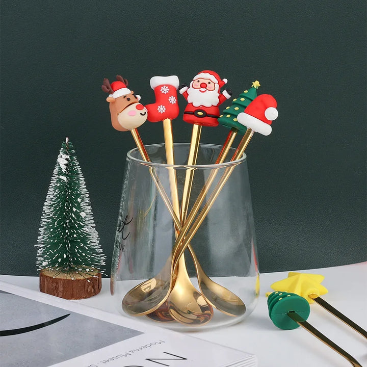 Gold Christmas  Cutlery Collection