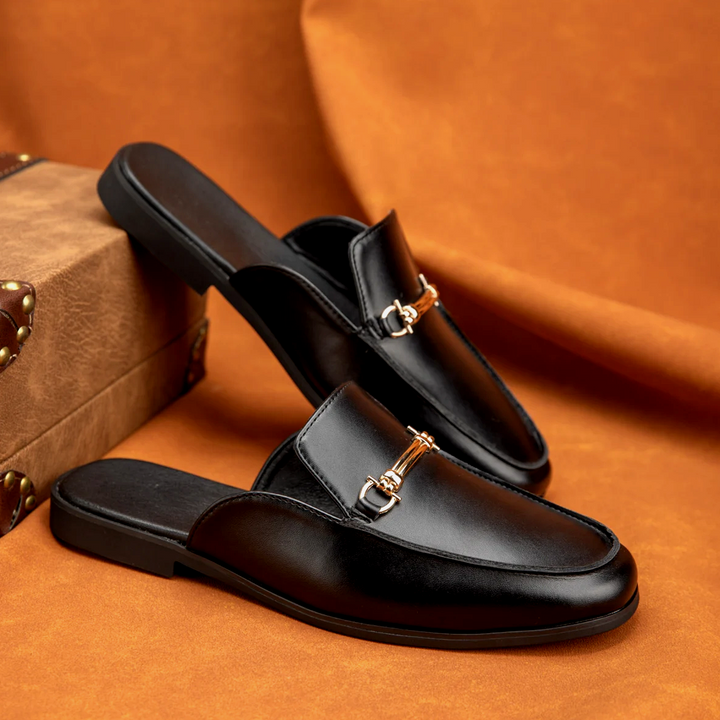 Giorgio Vasari Leather Slides