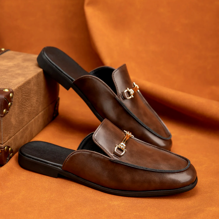 Giorgio Vasari Leather Slides