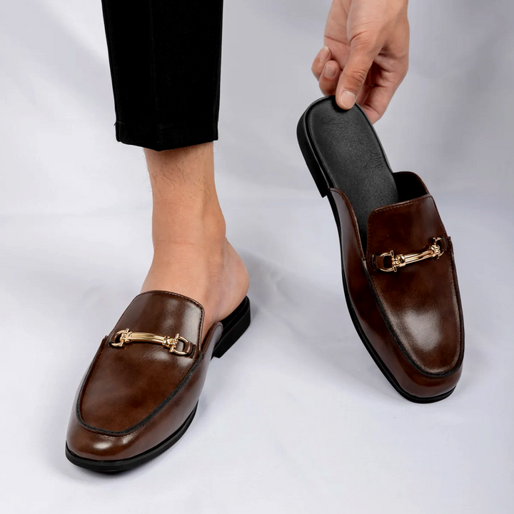 Giorgio Vasari Leather Slides