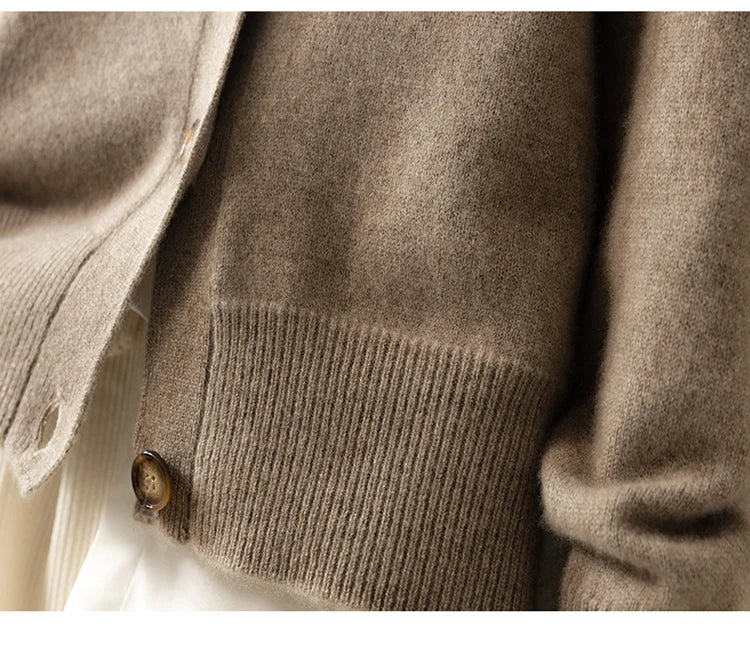 Meredith 100% Wool Cardigan