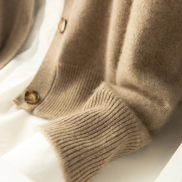 Meredith 100% Wool Cardigan