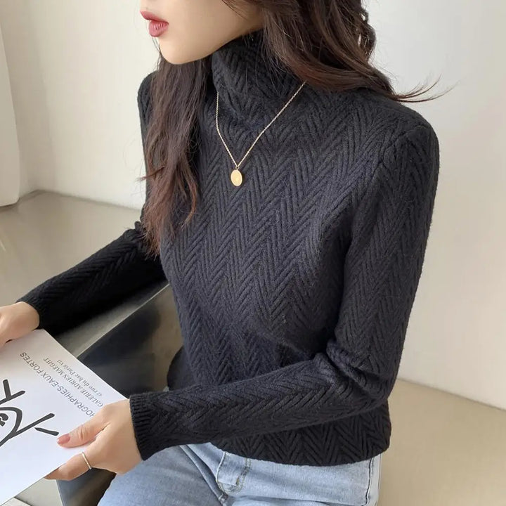 Chevron Cashmere Jacquard Pullover