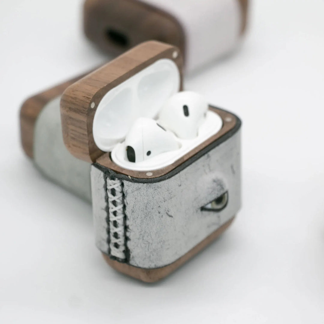 Glaring Gaze Leather AirPods Case