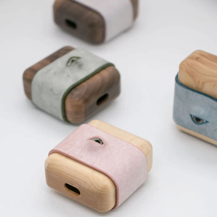 Glaring Gaze Leather AirPods Case