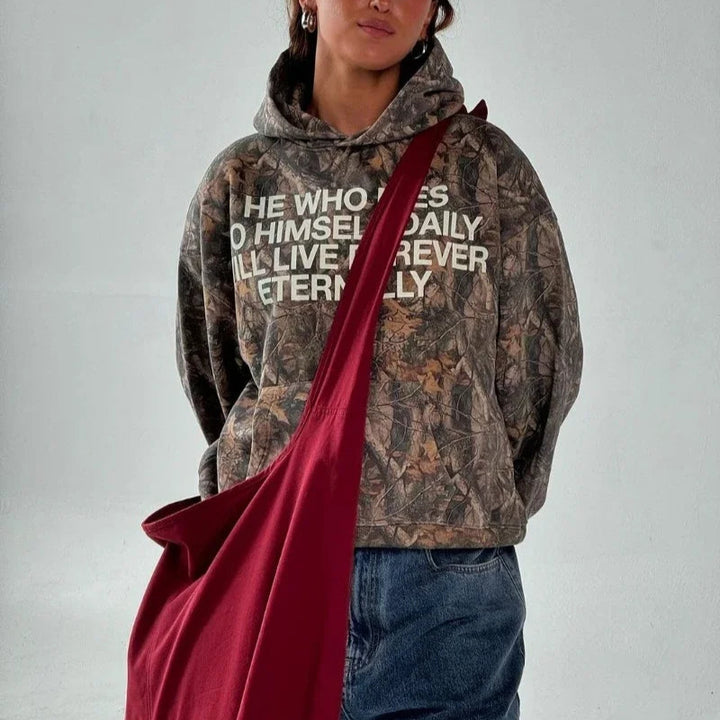 Luke 9:23 Camo Hoodie
