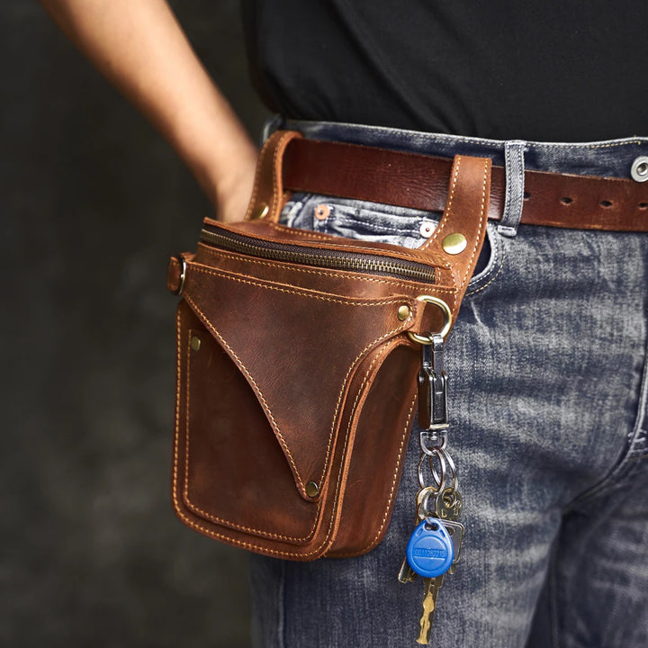 Outrider Genuine Leather Waist Bag