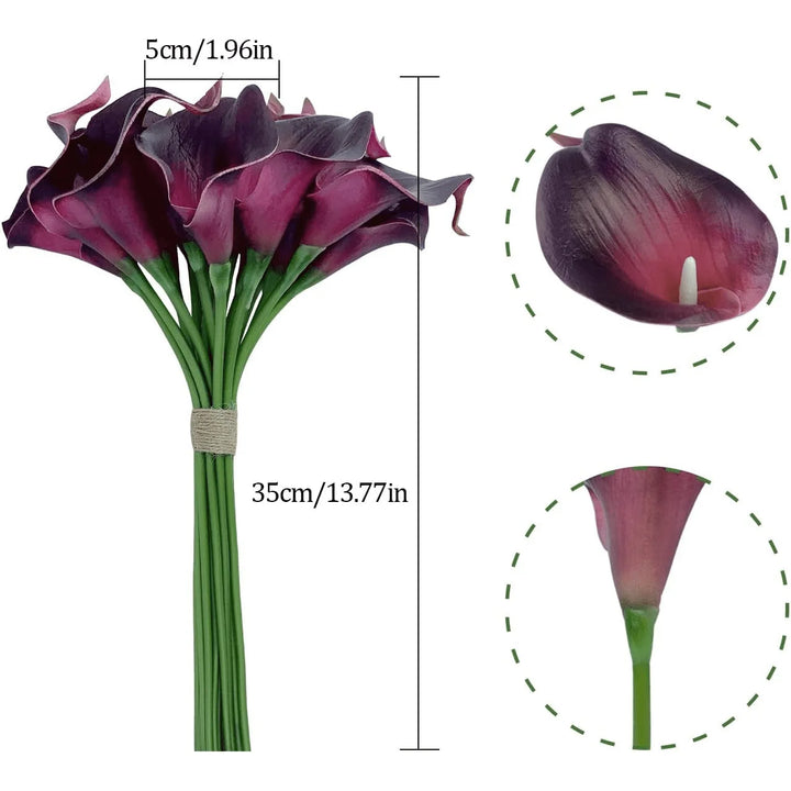 RealTouch 5 Pc Calla Lily Bouquet