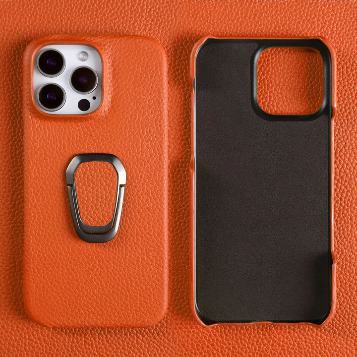 Pivot Frame Leather iPhone Case