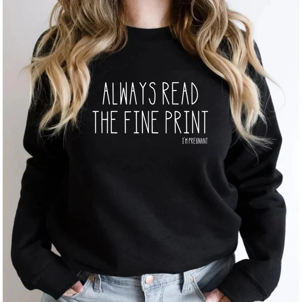 Fine Print Announcement Sweater