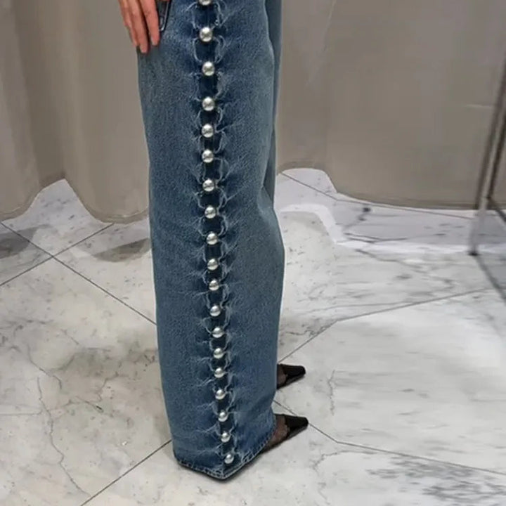 Roxanna Side Stud Jeans