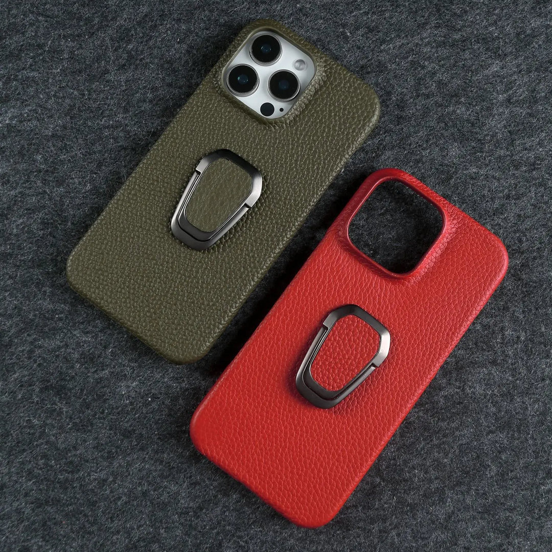 Pivot Frame Leather iPhone Case