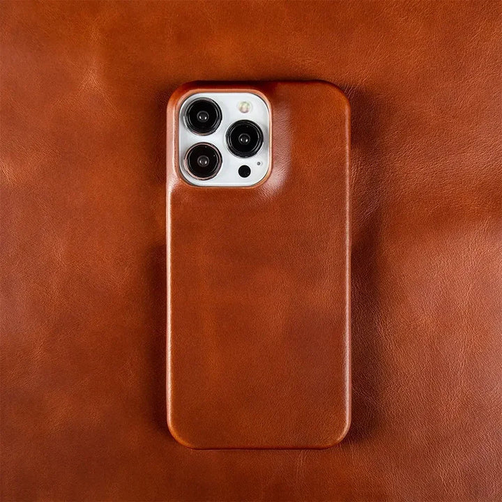 Hermann Oil Wax Leather iPhone Case