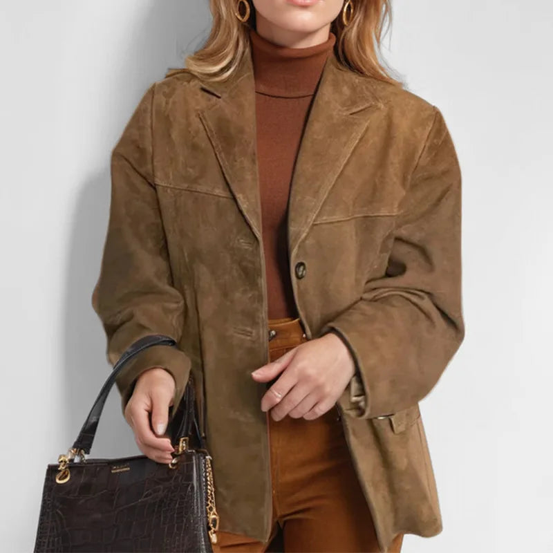 Faustina Suede Trench Coat