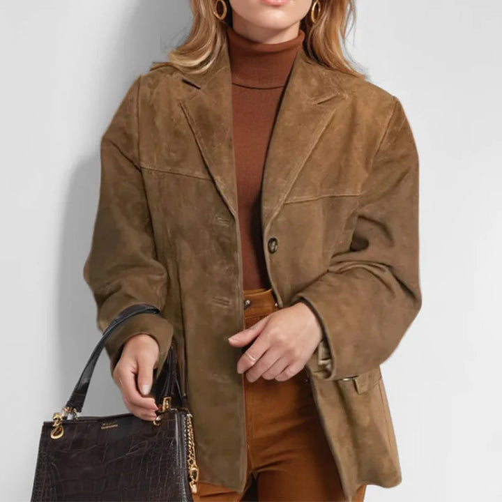 Faustina Suede Trench Coat