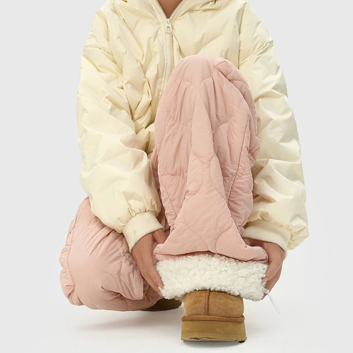 Wave Form Quilted Trousers