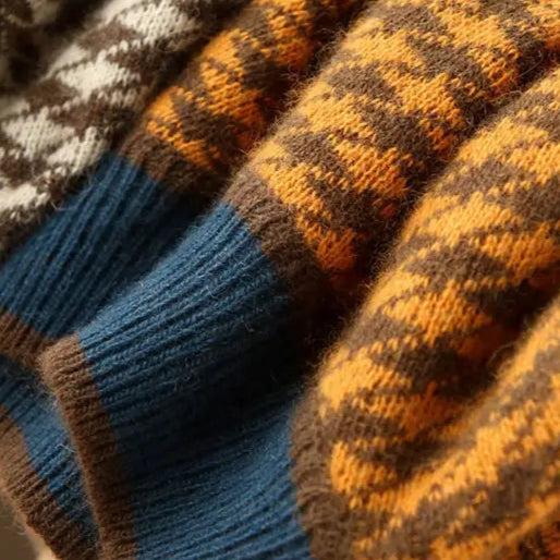 Eden Houndstooth Wool Sweater