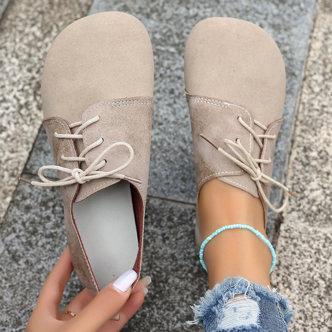Silencia Leather Flats