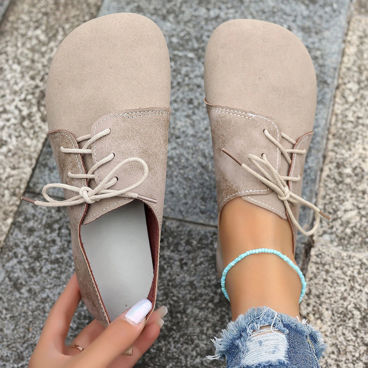 Silencia Leather Flats
