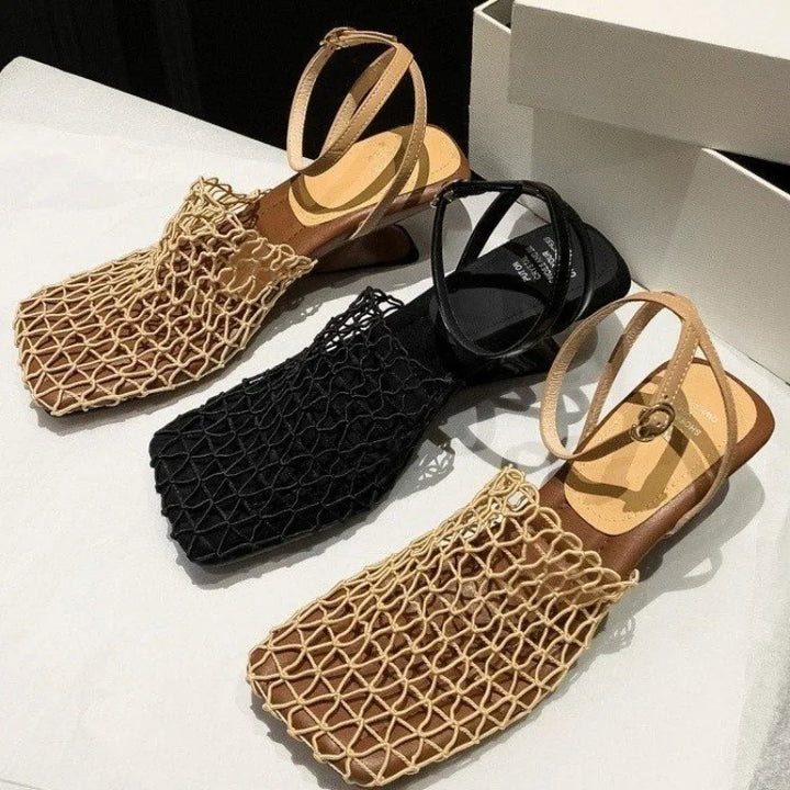 Seline Net Slingbacks
