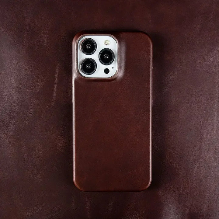 Hermann Oil Wax Leather iPhone Case