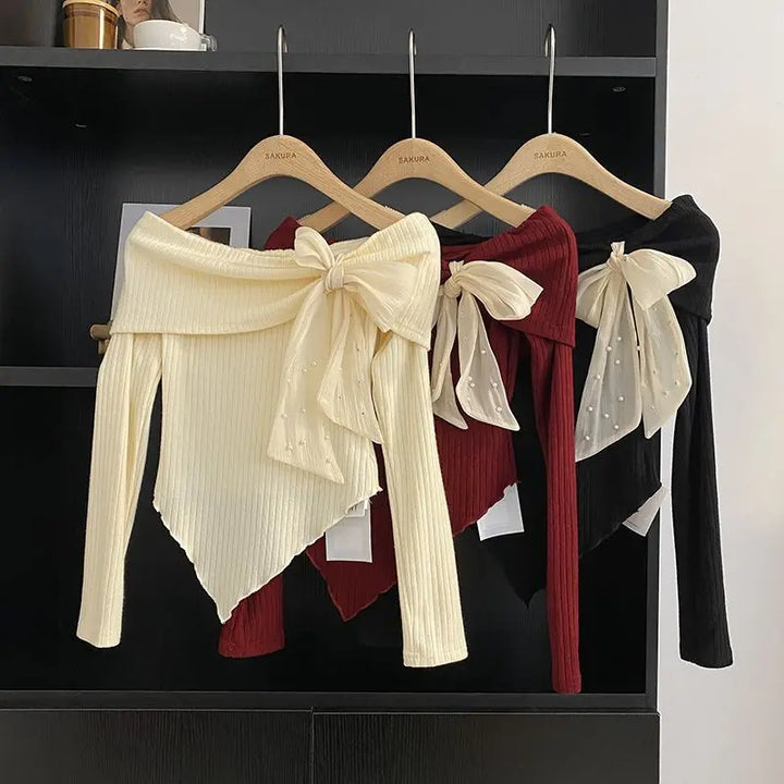 Belle Bow Off-Shoulder Top