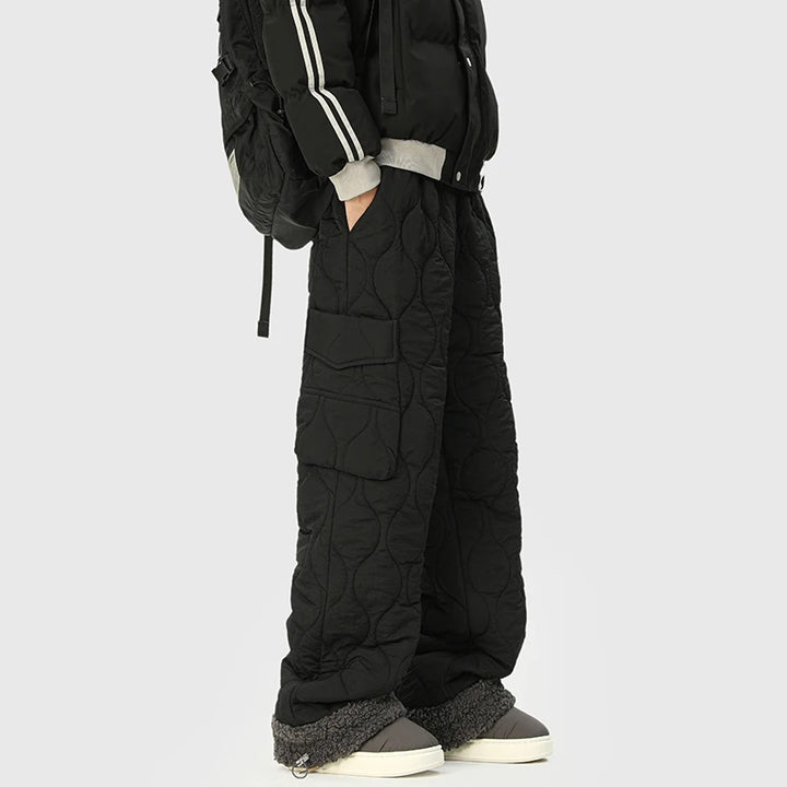 Wave Form Quilted Trousers