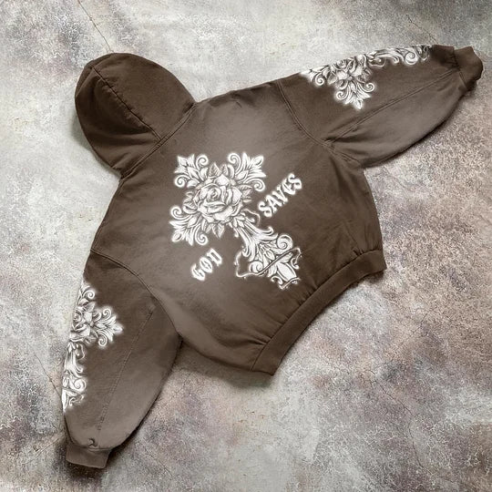 God Saves Graphic Hoodie