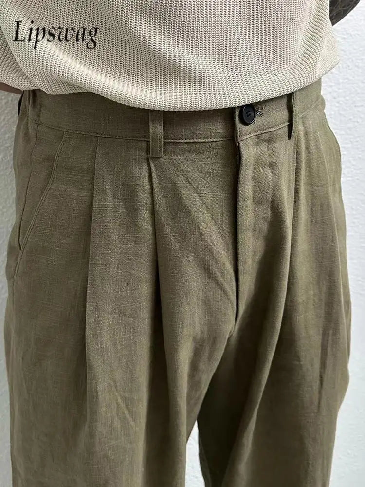 Driftcut Linen Trousers